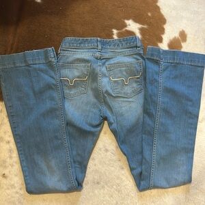 Kimes Ranch Women's Lola Soho Medium Wash Trouser Cut Flare Jeans